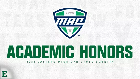2023 Eastern Michigan Cross Country Academic All-MAC graphic