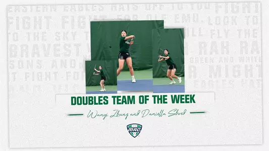 Zhang and Shved Named MAC Tennis Doubles Team of the Week