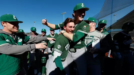 Taylor Hopkins Celebrates a Homerun vs. NKU