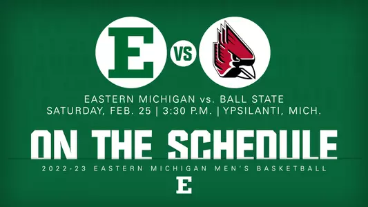 MBB Game Graphic - vs. Ball State (Feb. 25, 2023)