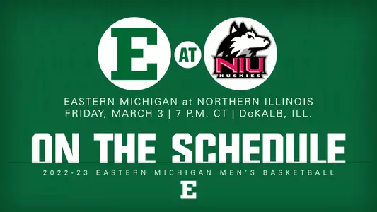 MBB Game Graphic - #31 at Northern Illinois (March 3, 2023)