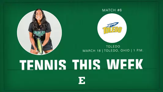 Tennis set for Road Match at Toledo, March 18