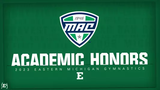 2023 Gymnastics Academic All-MAC graphic