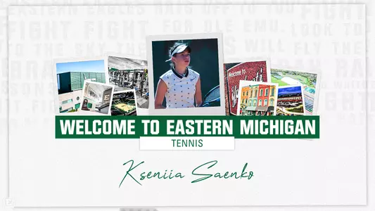 Graphic Kseniia Saenko Signs with Eastern Tennis