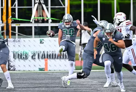 Mitchel Tomasek punting vs. UMass