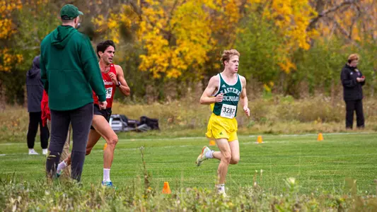 Lachlan Cornelius runs at the 2023 MAC Cross Country Championships, Oct. 28, 2023