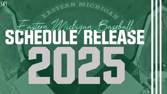 2025 Baseball schedule reveal graphic