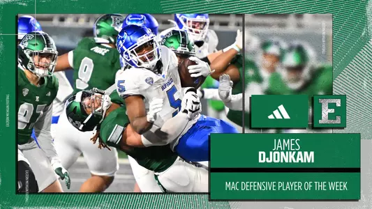 James Djonkam MAC Defensive Player of the Week Nov. 25, 2024