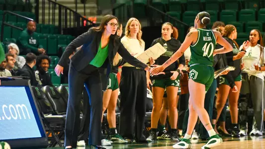 YPSILANTI, MI - NOVEMBER 4:  during the Eastern Michigan Eagles vs Texas State Bobcats game on Monday November 4, 2024 at George Gervin GameAbove Center in Ypsilanti, MI. (Photo by Steven King/Icon Sportswire)