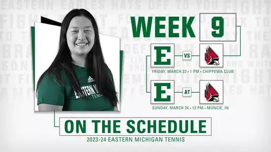 Tennis This Week 2024 Graphic: vs. Ball State, at Ball State