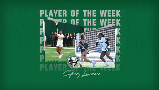 Sydney Lawrence MAC Defensive Player of the Week April 2