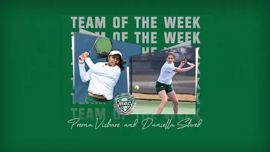 MAC Doubles Team of the Week, April 2, Daniella Shved, Prerna Vichare