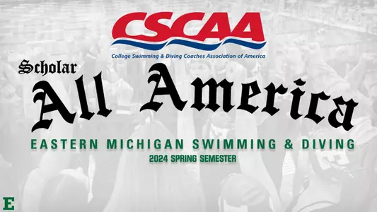 Swimming & Diving CSCAA Scholar All-America Spring 2024