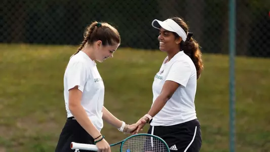 Kseniia Saenko and Prerna Vichare in action at home