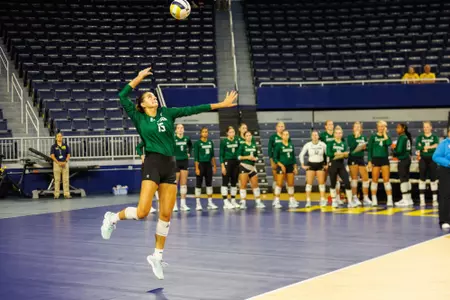 Ava Siefke Serves at Michigan, Sept. 4, 2024