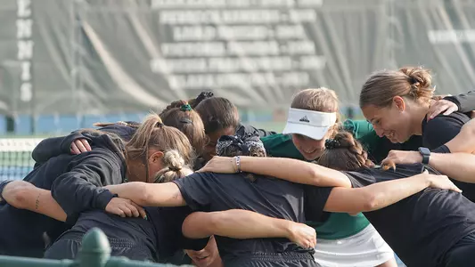 Tennis Team Huddle 2025