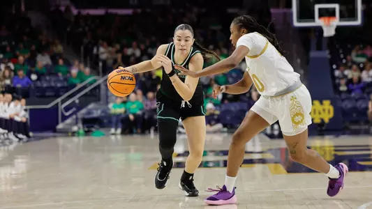 Elena Cabello in action at Notre Dame