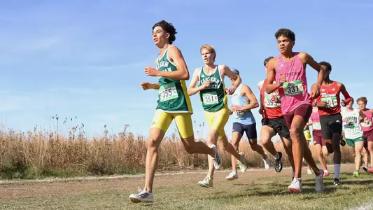 Cross Country Men - Isaac Garcia and Ronan Codyre running