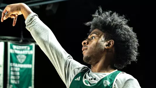 Gregory Lawson II practicing basketball