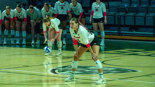 Ava Siefke on defense against Toledo, Oct. 4, 2025