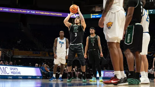 Mehki Ellison shooting one free throw against Pittsburgh, Nov. 10