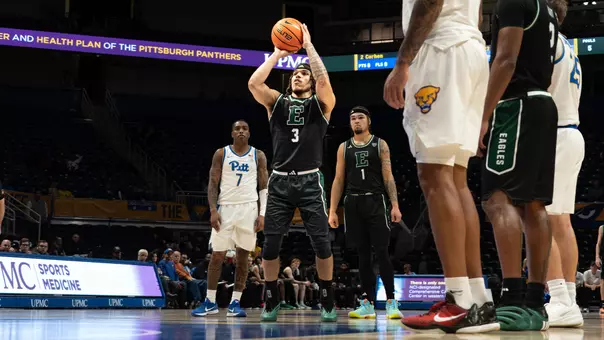 Mehki Ellison shooting one free throw against Pittsburgh, Nov. 10