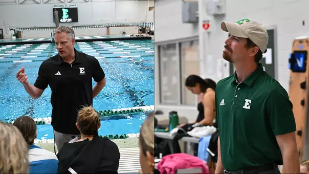 Head Swimming Coach Derek Perkins and Head Diving Coach Tom Gimm