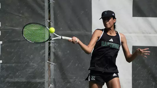 Pehal Kharadkar returns a shot at the Block E Invitational