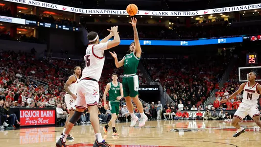 Mehki Ellison shooting a basketball at Louisville, Nov. 24, 2025