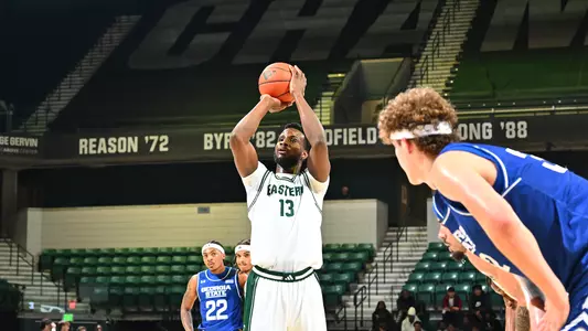 Godslove Nwabude attempts a free throw
