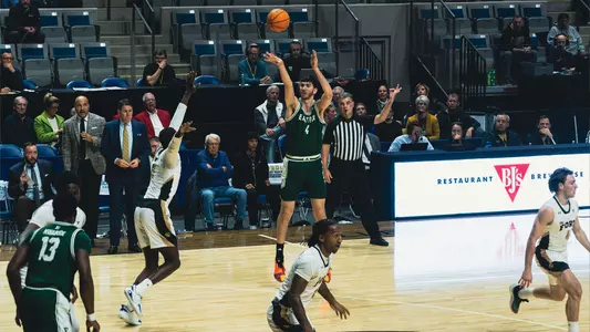 Mo Habhab shortly after shooting a basketball at PFW, Dec. 10, 2025