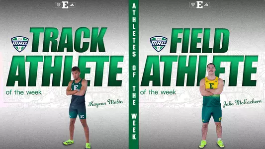 Track and Field Kayenn Mabin and Jake McEachern earn MAC Track & Field Athletes of the Week