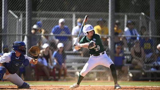 Brendan Kleiman at-bat against Pitt, Feb. 15, 2025