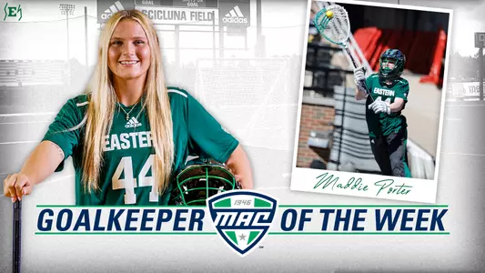 Maddie Porter, MAC Goalkeeper of the Week, March 11, 2025 graphic