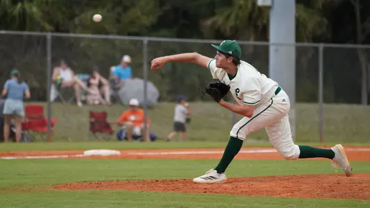 Ethan Davis pitches against Pitt, Feb. 16, 2025