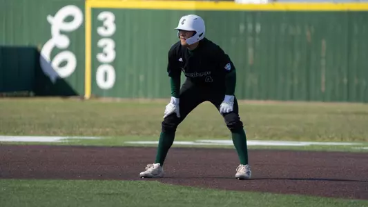 Cooper Vance on the base path against Toledo, April 11, 2025