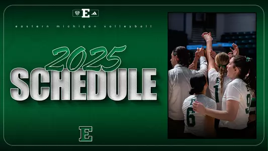 2025 Volleyball Schedule Story Graphic