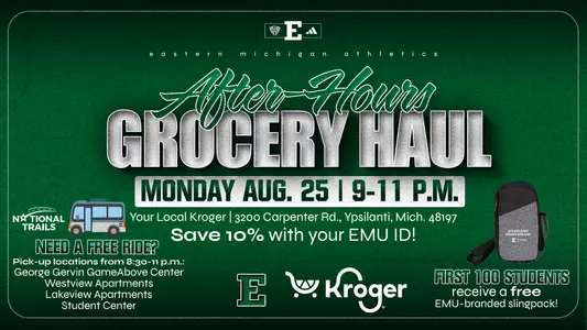 EMU Students Invited to Exclusive “After-Hours Grocery Haul” Presented by Kroger