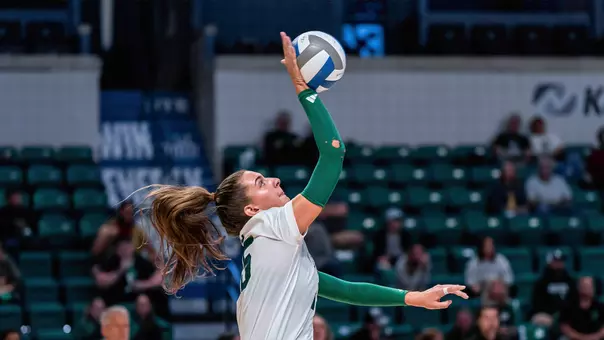 Ava Siefke serves in the 2024 season