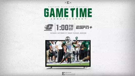 2025 Game Time Announcement: at Central Michigan