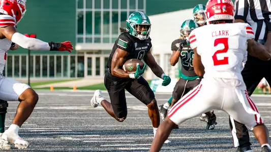 Tavierre Dunlap in action against Louisiana, Sept. 20, 2025