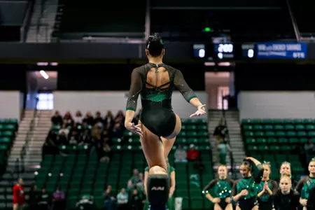Kendall Landry On Beam At Eastern Michigan's Tri-Meet