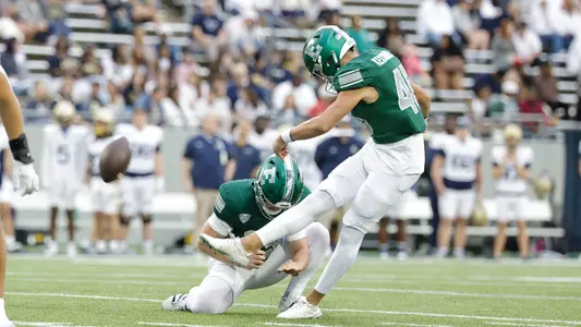 Rudy Kessinger connects on a 48-yard field goal to win the game for Eastern at Akron