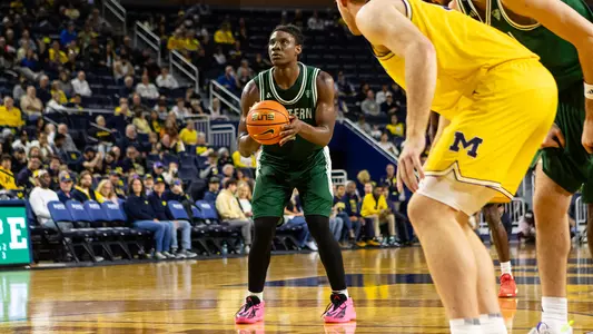 Emanuel Richards shooting a free throw at Michigan, Oct. 11, 2026