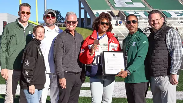 EMU's First Winter Olympian, Jasmine Jones, Honored by Board of Regents