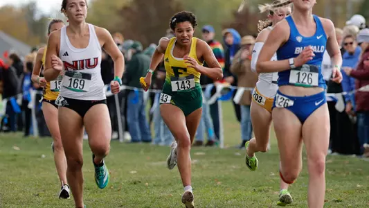 Frankie Moore at the 2025 Cross Country MAC Championships
