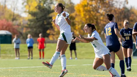 Ella Miller after scoring vs. Toledo, Oct. 24, 2026