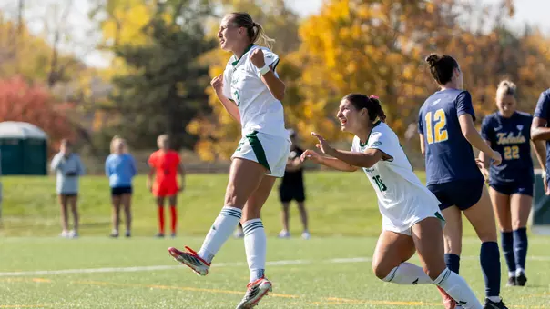 Ella Miller after scoring vs. Toledo, Oct. 24, 2026