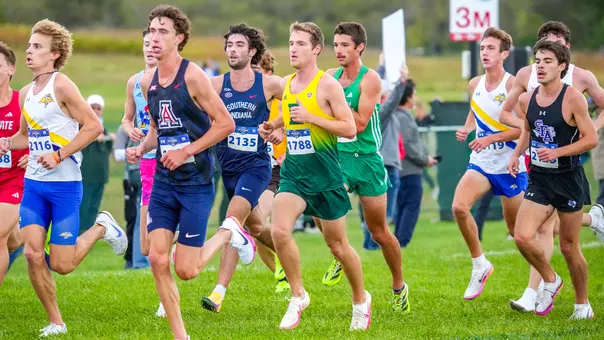 Ty Dailey running at the 2026 Pre-Nationals Invitational Oct. 16
