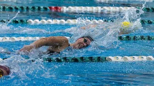 Morgan Hofmeister swimming at the Eastern Classic, Oct. 16, 2026
